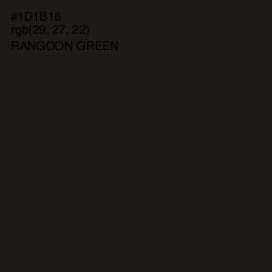 #1D1B16 - Rangoon Green Color Image